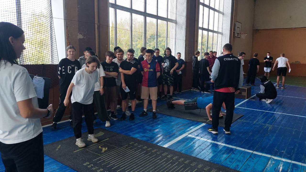 Сегодня региональный мобильный центр тестирования ГТО посетил ГБПОУ «Кемеровский горнотехнический техникум им. Кожевина В.Г.»