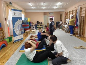 Сотрудники детского сада №228 корпус «Волшебная страна» подтянулись к движению ГТО
