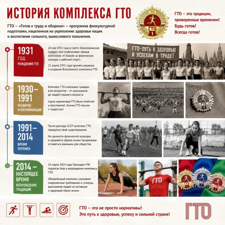 История нормативов ГТО 🥇🥈🥉